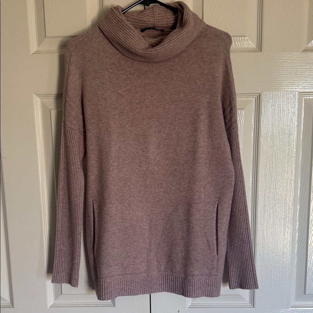 Cyrus Dusty Rose Cowl Neck Sweater